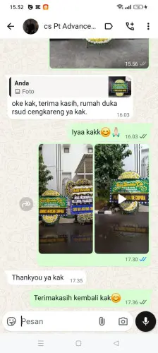 Testimonial Papan Bunga Pernikahan kekalik