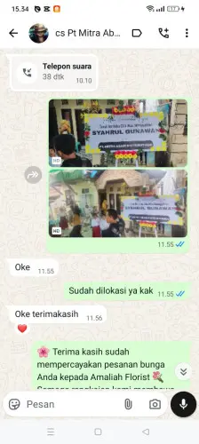 Testimonial Papan Bunga kekalik