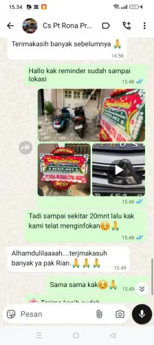 Testimonial Papan Bunga kekalik