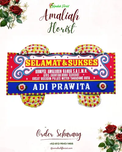 Karangan Bunga Ucapan Selamat kekalik