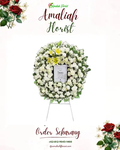 Krans Bunga Duka Cita kekalik